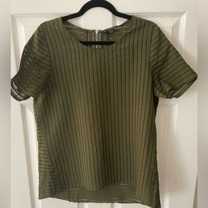 J crew olive green top, Sz 10
